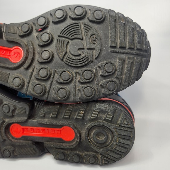 Adidas Torsion ZX Flux Men's Athletic Shoes 9.5 Rainbow Geo Prism AQ8436 - Picture 11 of 14